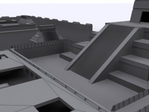 tenochtitlan 3d ancient city max 2010 3D Model
