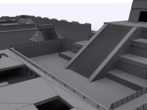 tenochtitlan 3d ancient city max 2010 3D Model