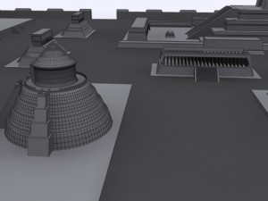 tenochtitlan 3d ancient city max 2010 3D Model