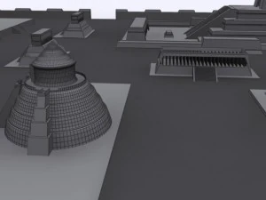 tenochtitlan 3d ancient city max 2010 3D Model