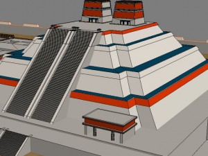 tenochtitlan 3d ancient city max 2010 3D Model