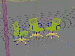 setu chair set max 2011 3D-Modell