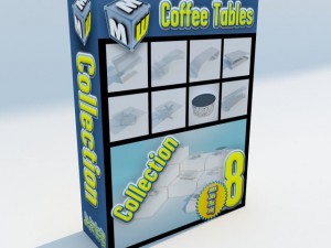 coffee tables collection max 2011 3D 模型