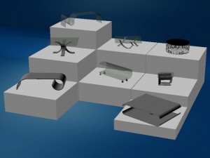 coffee tables collection max 2011 3D Model