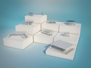 coffee tables collection max 2011 3D Model