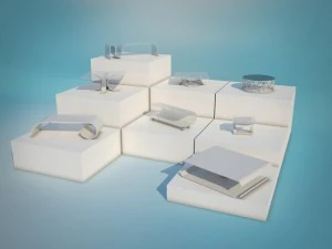 coffee tables collection max 2011 3D Model
