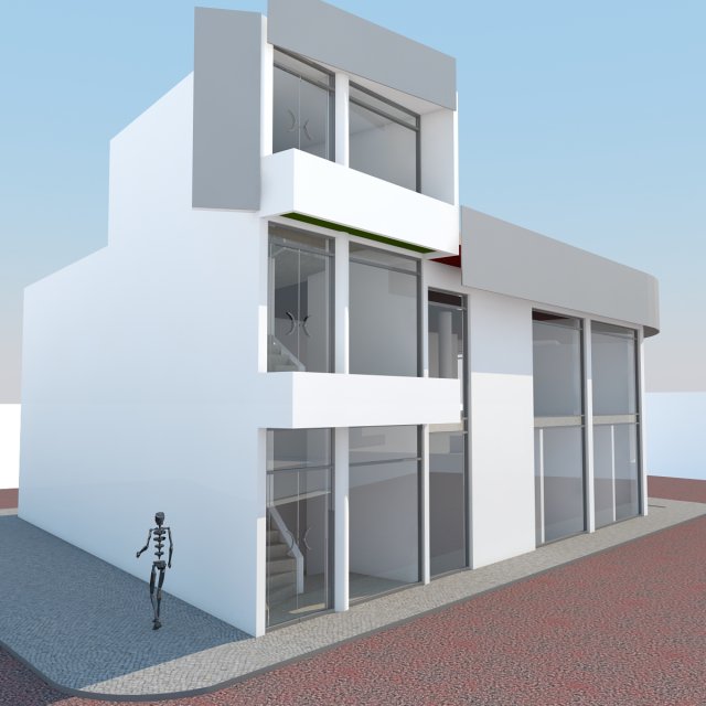 building commerce max 2011 3Dモデル .c4d .max .obj .3ds .fbx .stl .blend 