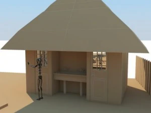 bungalow restaurant max 2011 3D Model
