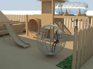 bungalow restaurant max 2011 3D Model