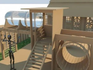 bungalow restaurant max 2011 3D Model