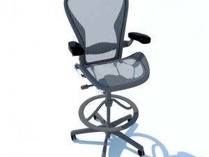 aeron work stool chair herman miller max 2011 3D Model