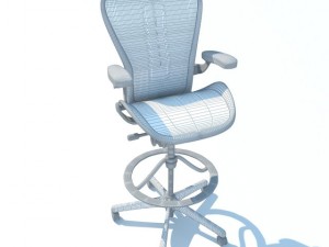 aeron work stool chair herman miller max 2011 3D Model
