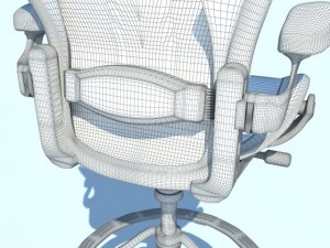 aeron work stool chair herman miller max 2011 3D Model
