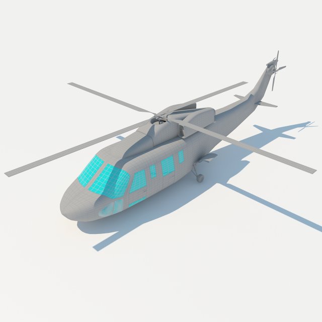 helicopter s 76 max 2011 Modelo 3D .c4d .max .obj .3ds .fbx .stl .blend 