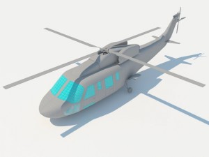 helicopter s 76 max 2011 3D Model