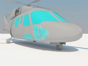 helicopter s 76 max 2011 3D Model