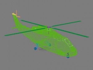 helicopter s 76 max 2011 Modelo 3D