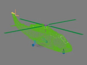 helicopter s 76 max 2011 3D Model