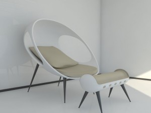 modern sofa gefeva lounge max 2011 Modelo 3D