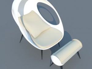 modern sofa gefeva lounge max 2011 3Dモデル