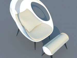 modern sofa gefeva lounge max 2011 3D Model