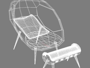 modern sofa gefeva lounge max 2011 3D Model