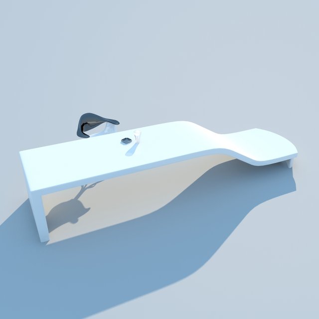 desk  max 2011 3D 模型 .c4d .max .obj .3ds .fbx .stl .blend 