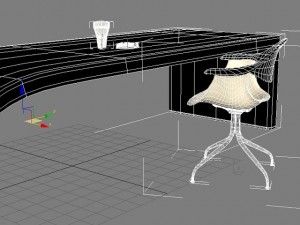 desk  max 2011 3D 模型