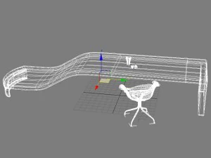 desk  max 2011 3D Model