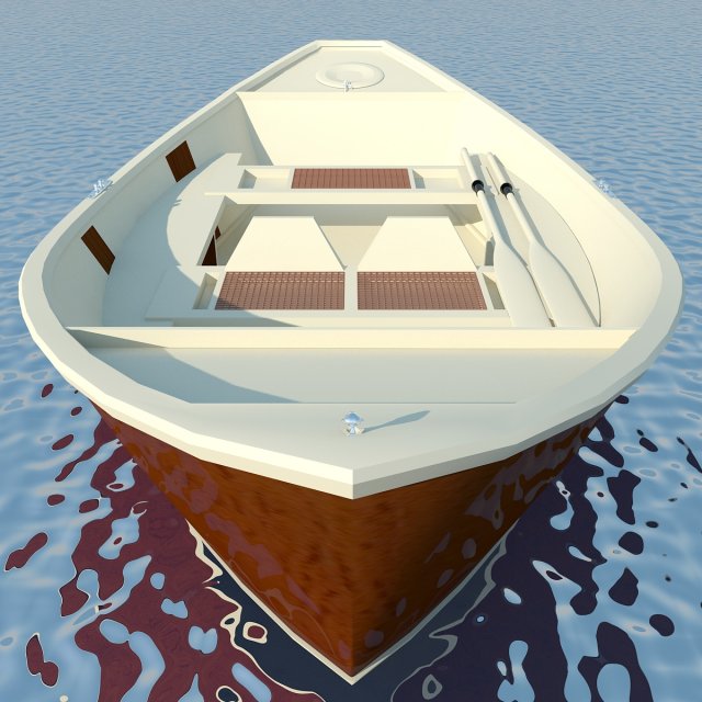 wooden boat max 2011 3D-Modell .c4d .max .obj .3ds .fbx .stl .blend 