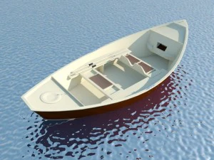 wooden boat max 2011 3D Model