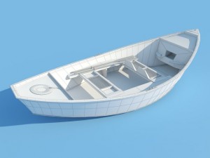 wooden boat max 2011 3D-Modell