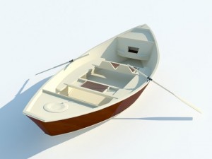 wooden boat max 2011 3D-Modell