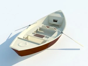 wooden boat max 2011 3D Model