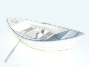 wooden boat max 2011 3D Model