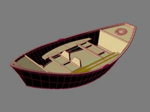 wooden boat max 2011 3D Model