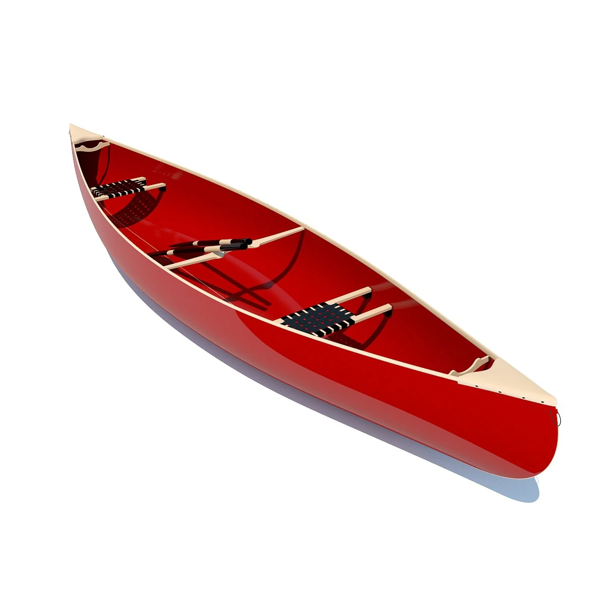 canoe max 2011 3D Model .c4d .max .obj .3ds .fbx .stl .blend 