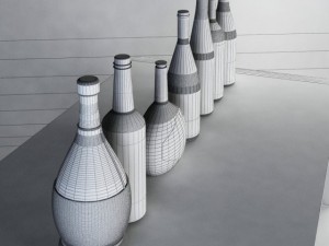 luxury wine bottles max 2011 Model 3D