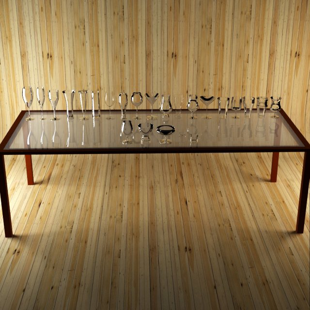 cups and glasses max 2011 Model 3D .c4d .max .obj .3ds .fbx .stl .blend 