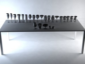 cups and glasses max 2011 Model 3D