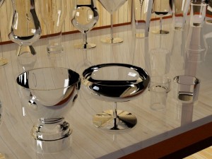 cups and glasses max 2011 Model 3D