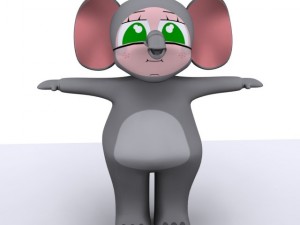 elephant girl max 2010 3D Model
