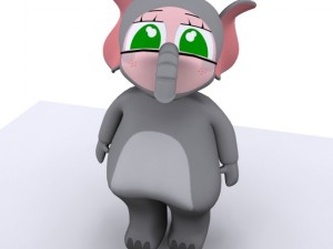 elephant girl max 2010 3D Model