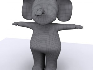 elephant girl max 2010 3D Model