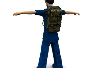 low poly character in max 2010 3D 模型