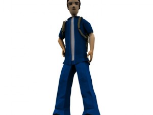 low poly character in max 2010 3D 模型