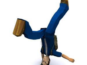 low poly character in max 2010 3D 模型