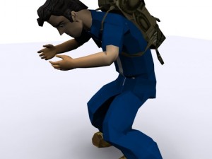 low poly character in max 2010 3D 模型