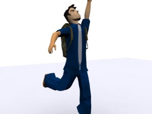 low poly character in max 2010 3D 模型