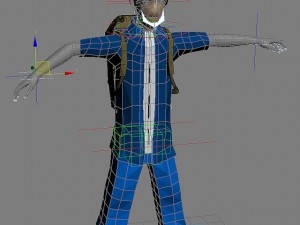 low poly character in max 2010 3D 模型